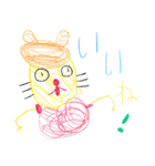 サンちゃんのゆるモジおえかき（個別スタンプ：13）