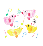 サンちゃんのゆるモジおえかき（個別スタンプ：20）