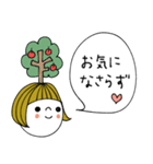 mottoの大人ぱっつんボブ♡吹き出し（個別スタンプ：24）