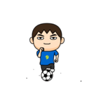 日本を応援するサッカー男子 ゼッケン9番（個別スタンプ：3）