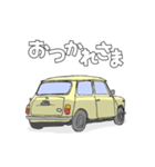 白いクラシックカー（個別スタンプ：7）