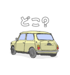 白いクラシックカー（個別スタンプ：13）