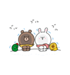 Miurin + LINE FRIENDS 冬（個別スタンプ：12）