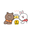 Miurin + LINE FRIENDS 冬（個別スタンプ：34）