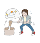 メガネ女史の冬（個別スタンプ：8）