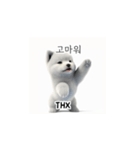 サモエド韓国語 xK0（個別スタンプ：3）