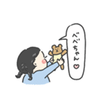 小さなかわいい女の子のスタンプ（個別スタンプ：8）