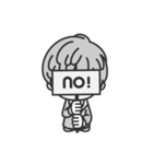 Monochrome Girl Sticker 01（個別スタンプ：5）