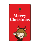 クリスマスだよ♡かわいい女子【BIG】（個別スタンプ：31）