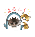 クロとチャーのスタンプ（個別スタンプ：8）