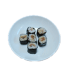 和食ホットケーキ寿司パスタ串焼き鮭缶詰（個別スタンプ：35）