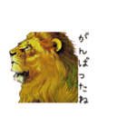 油絵のライオンのスタンプ（個別スタンプ：2）