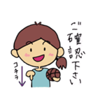 バスケ好き （女子）（個別スタンプ：6）