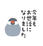 うさ耳付けたメデタイ文鳥（個別スタンプ：15）