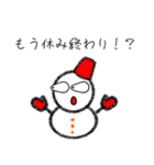あけおめ★雪だるまのユキちゃん★正月版（個別スタンプ：21）
