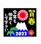 2023富士山絵柄で年始礼 その16（個別スタンプ：31）