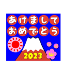 2023富士山絵柄で年始礼 その11（個別スタンプ：12）