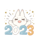 てみにゃん：あけおめ2023（個別スタンプ：13）