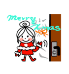 カワイイ女のコのクリスマススタンプ（個別スタンプ：1）