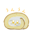 食べ物シリーズ！ロールケーキちゃん（個別スタンプ：24）