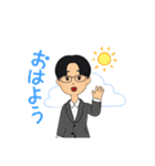 まじめなおにいさん（個別スタンプ：3）