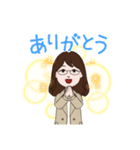少し若作りしました(^^;;（個別スタンプ：2）