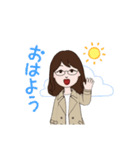 少し若作りしました(^^;;（個別スタンプ：5）