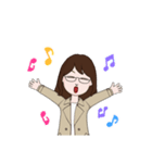 少し若作りしました(^^;;（個別スタンプ：13）