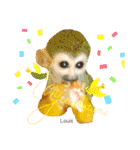 squirrel monkey Louis3（個別スタンプ：2）