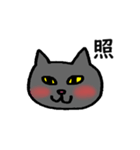 猫と一文字（個別スタンプ：12）