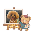 プードル・あいさつ（個別スタンプ：3）