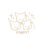 white cat march ＊（個別スタンプ：4）