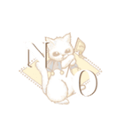 white cat march ＊（個別スタンプ：6）