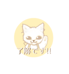 white cat march ＊（個別スタンプ：7）