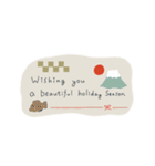 クリスマス＆年末年始に使えるご挨拶（個別スタンプ：4）