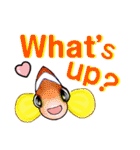 Cute Fish sticker of talking（個別スタンプ：4）