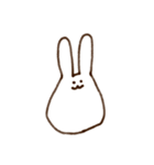 ないりのシンプルうさぎ（個別スタンプ：1）