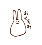 ないりのシンプルうさぎ（個別スタンプ：14）
