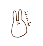 ないりのシンプルうさぎ（個別スタンプ：15）