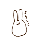 ないりのシンプルうさぎ（個別スタンプ：16）