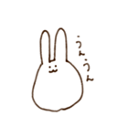 ないりのシンプルうさぎ（個別スタンプ：19）