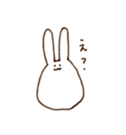 ないりのシンプルうさぎ（個別スタンプ：24）