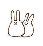 ないりのシンプルうさぎ（個別スタンプ：32）