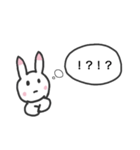 遅刻するウサギ（個別スタンプ：18）