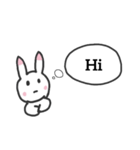 遅刻するウサギ（個別スタンプ：38）