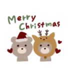 クリスマスくまさんのスタンプ（個別スタンプ：3）