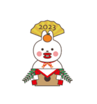うさぎのサッちゃんお正月＆冬2023（個別スタンプ：21）