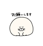 シンプルゆる手描き！まんまるあざらし（個別スタンプ：4）
