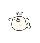 シンプルゆる手描き！まんまるあざらし（個別スタンプ：16）