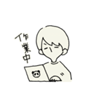 たれ目くんの日常（個別スタンプ：21）